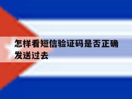 怎样看短信验证码是否正确发送过去