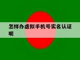 怎样办虚拟手机号实名认证呢