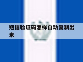 短信验证码怎样自动复制出来