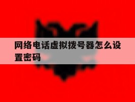 网络电话虚拟拨号器怎么设置密码