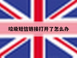 垃圾短信链接打开了怎么办