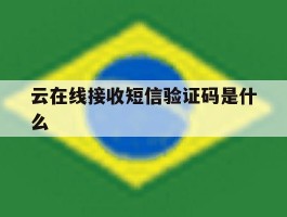 云在线接收短信验证码是什么