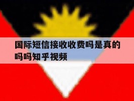 国际短信接收收费吗是真的吗吗知乎视频