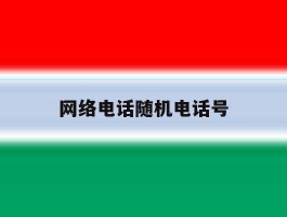 网络电话随机电话号