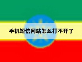 手机短信网站怎么打不开了