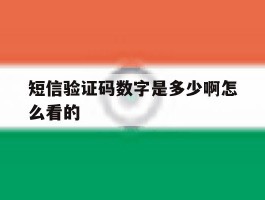 短信验证码数字是多少啊怎么看的