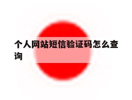 个人网站短信验证码怎么查询
