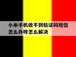 小米手机收不到验证码短信怎么办呀怎么解决