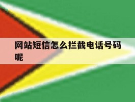 网站短信怎么拦截电话号码呢