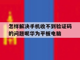 怎样解决手机收不到验证码的问题呢华为平板电脑