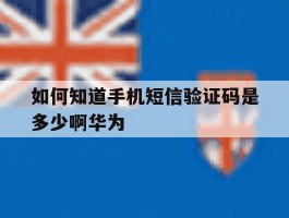 如何知道手机短信验证码是多少啊华为