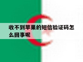收不到苹果的短信验证码怎么回事呢