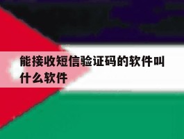 能接收短信验证码的软件叫什么软件