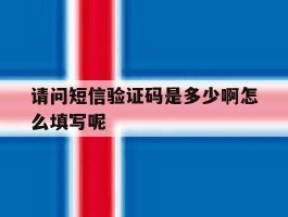 请问短信验证码是多少啊怎么填写呢