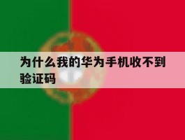 为什么我的华为手机收不到验证码