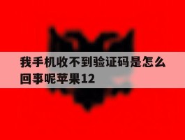 我手机收不到验证码是怎么回事呢苹果12