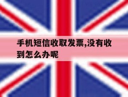手机短信收取发票,没有收到怎么办呢