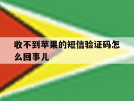 收不到苹果的短信验证码怎么回事儿
