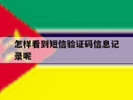 怎样看到短信验证码信息记录呢