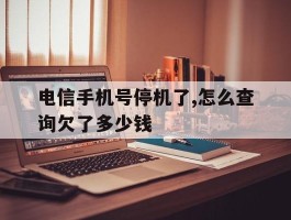 电信手机号停机了,怎么查询欠了多少钱