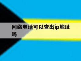 网络电话可以查出ip地址吗