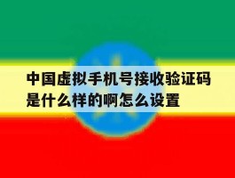 中国虚拟手机号接收验证码是什么样的啊怎么设置