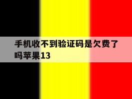 手机收不到验证码是欠费了吗苹果13