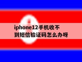 iphone12手机收不到短信验证码怎么办呀