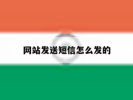 网站发送短信怎么发的