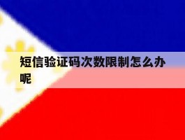 短信验证码次数限制怎么办呢