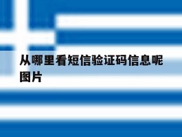 从哪里看短信验证码信息呢图片