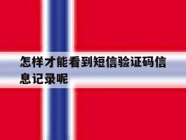 怎样才能看到短信验证码信息记录呢