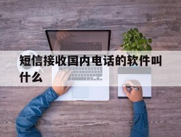 短信接收国内电话的软件叫什么