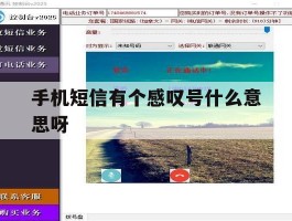 手机短信有个感叹号什么意思呀