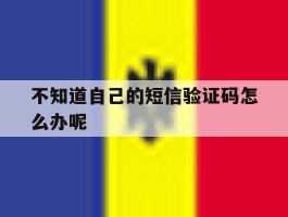 不知道自己的短信验证码怎么办呢