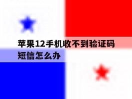苹果12手机收不到验证码短信怎么办