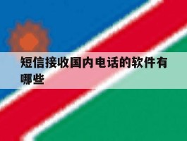 短信接收国内电话的软件有哪些