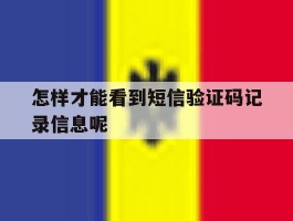 怎样才能看到短信验证码记录信息呢