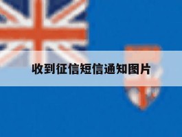 收到征信短信通知图片