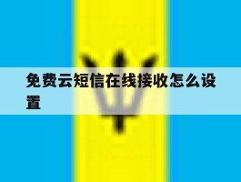 免费云短信在线接收怎么设置
