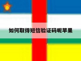 如何取得短信验证码呢苹果