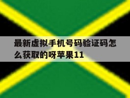 最新虚拟手机号码验证码怎么获取的呀苹果11