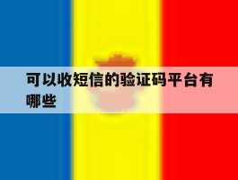 可以收短信的验证码平台有哪些