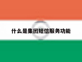 什么是集团短信服务功能