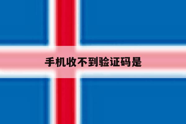 手机收不到验证码是 手机收不到验证码是