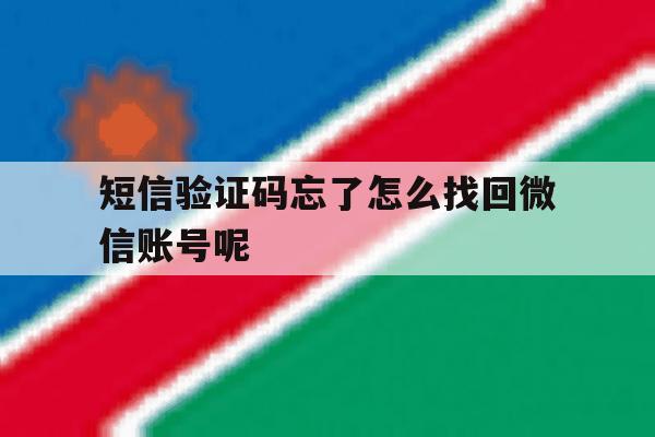 短信验证码忘了怎么找回微信账号呢 短信验证码忘了怎么找回微信账号呢