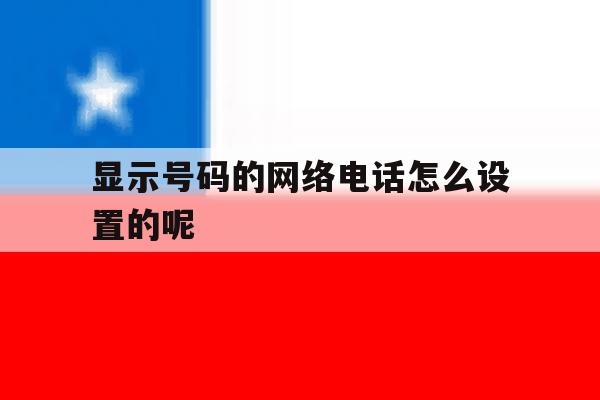 显示号码的网络电话怎么设置的呢 显示号码的网络电话怎么设置的呢