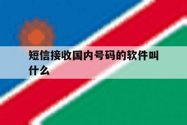 短信接收国内号码的软件叫什么 短信接收国内号码的软件叫什么