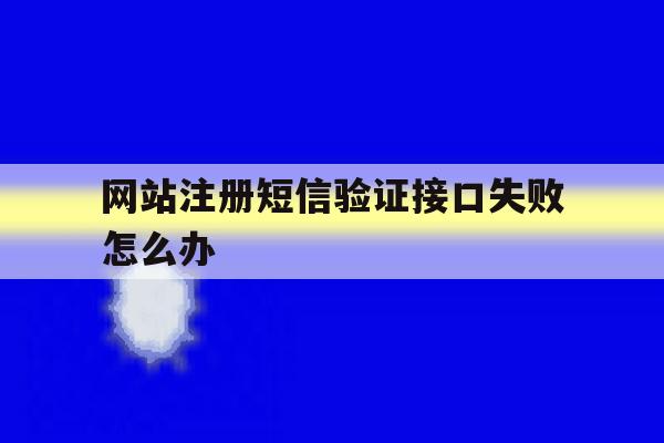 网站注册短信验证接口失败怎么办