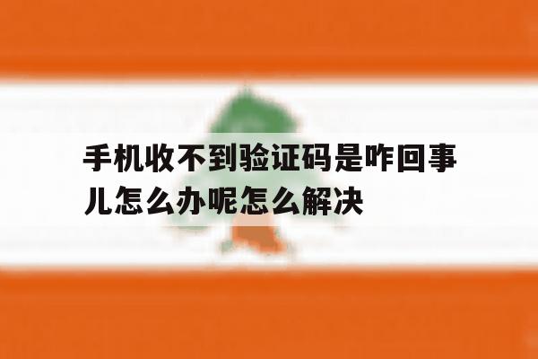 手机收不到验证码是咋回事儿怎么办呢怎么解决 手机收不到验证码是咋回事儿怎么办呢怎么解决